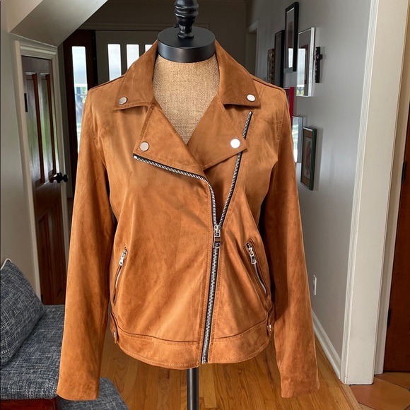 LOFT Jackets & Blazers - Women's Tan Faux Suede Jacket